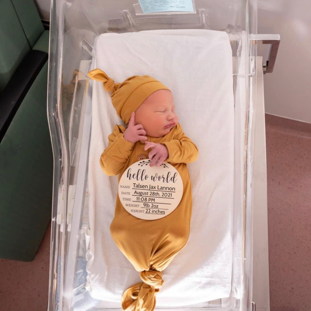 Caden lane sleep gown for newborn photos